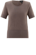 Toffee Brown Short Sleeved Jumper