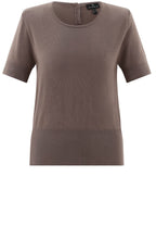 Toffee Brown Short Sleeved Jumper