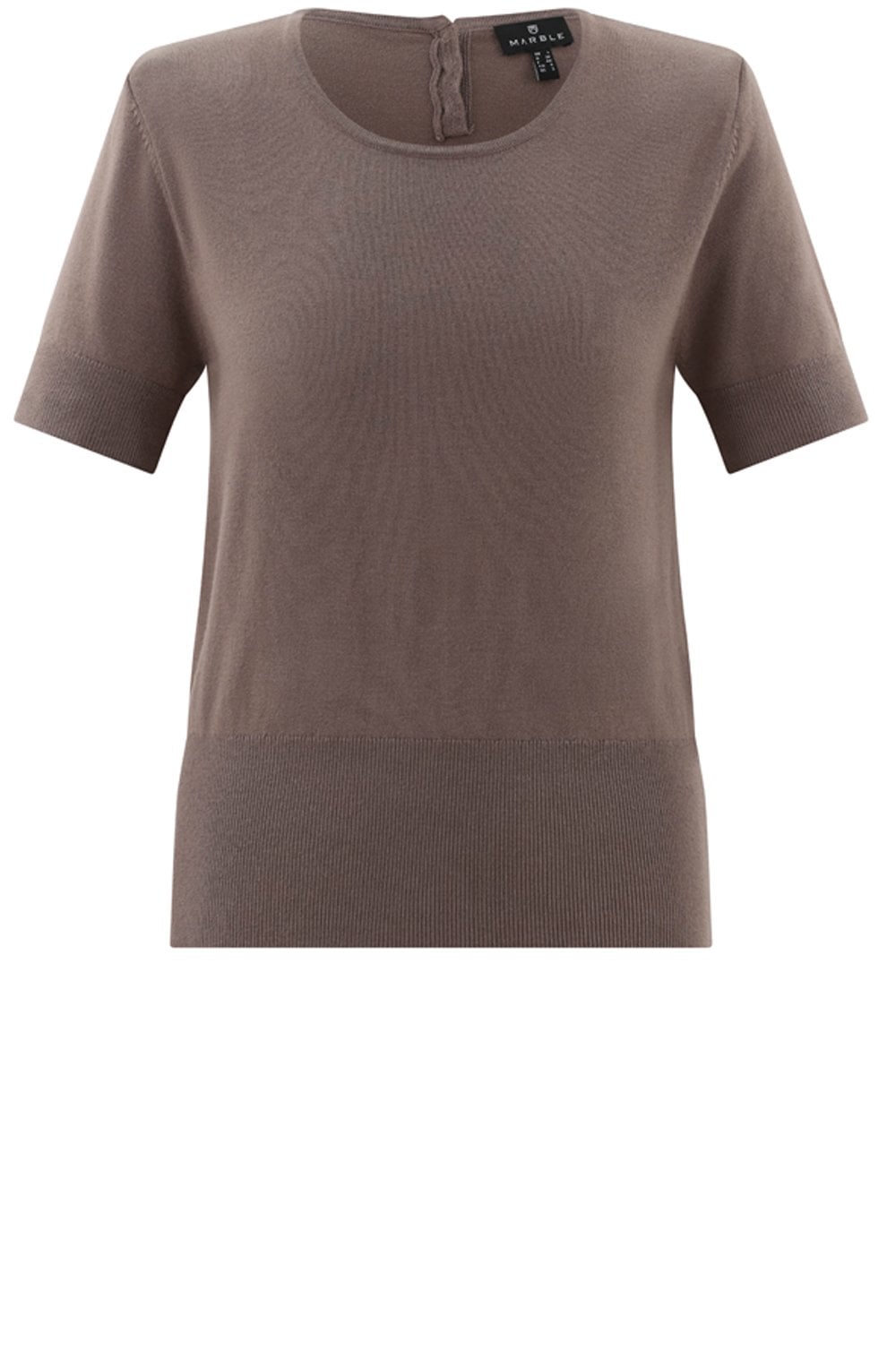 Toffee Brown Short Sleeved Jumper
