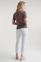 Toffee Brown Short Sleeved Jumper