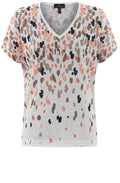 Toffee Brown Speckle Fine Knit Semi Sheer Top