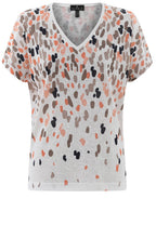 Toffee Brown Speckle Fine Knit Semi Sheer Top