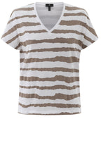 Toffee Brown Wide Stripe T Shirt