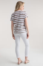 Toffee Brown Wide Stripe T Shirt