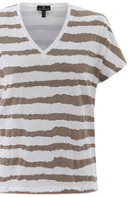 Toffee Brown Wide Stripe T Shirt