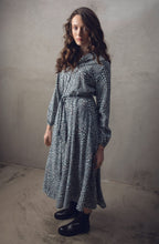 Turquoise Collared Fit & Flare Dress