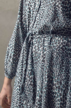Turquoise Collared Fit & Flare Dress