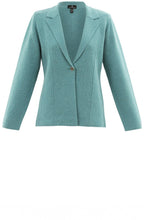 Turquoise Knitted Blazer