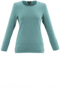 Turquoise Ribbed Detail Jumper
