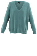 Turquoise Star Pattern Oversized Jumper