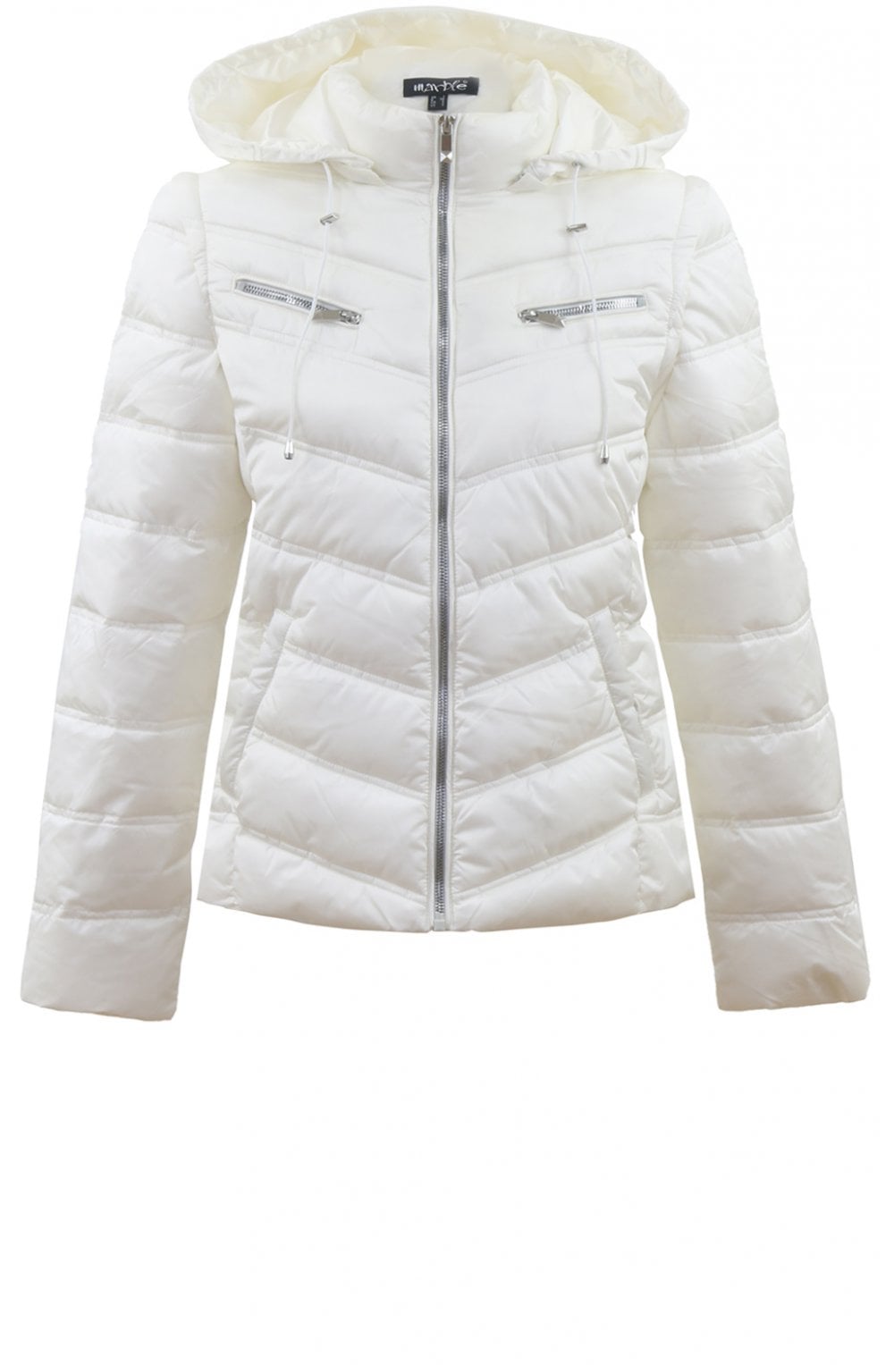 White Quilted Coat