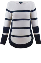 Marble white and navy Jumper