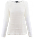 White Check Knit Jumper