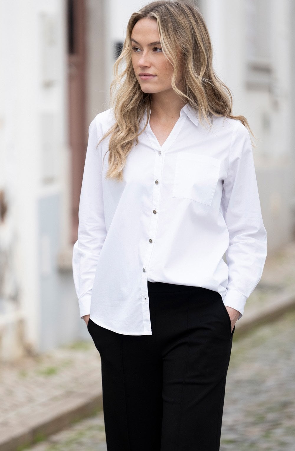 White Cotton Classic Shirt