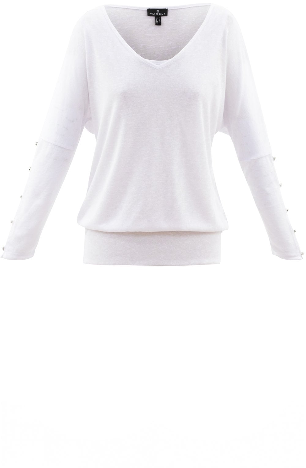 White Double Layer Jumper