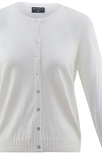 White Fine Knit Cardigan