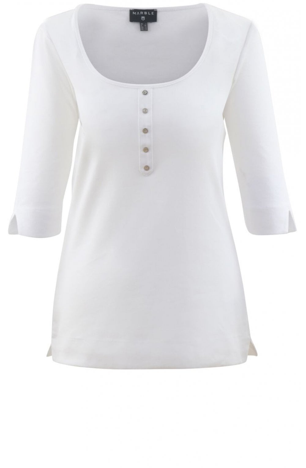 White Jersey Top