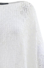 White Open Knit Layering Top