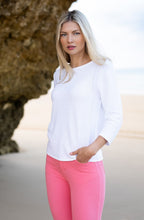 White Patterned Knit Sweater