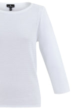 White Patterned Knit Sweater