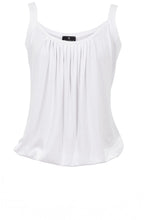 White Pleated Vest Top