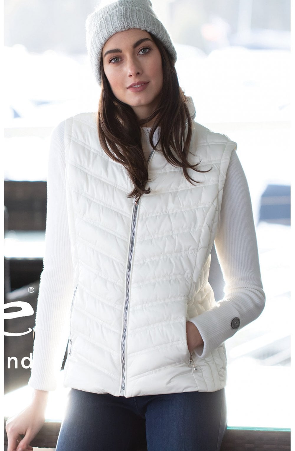 White Quilted Waistcoat