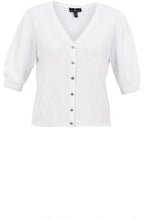 White Short Sleeved Reversible Cardigan