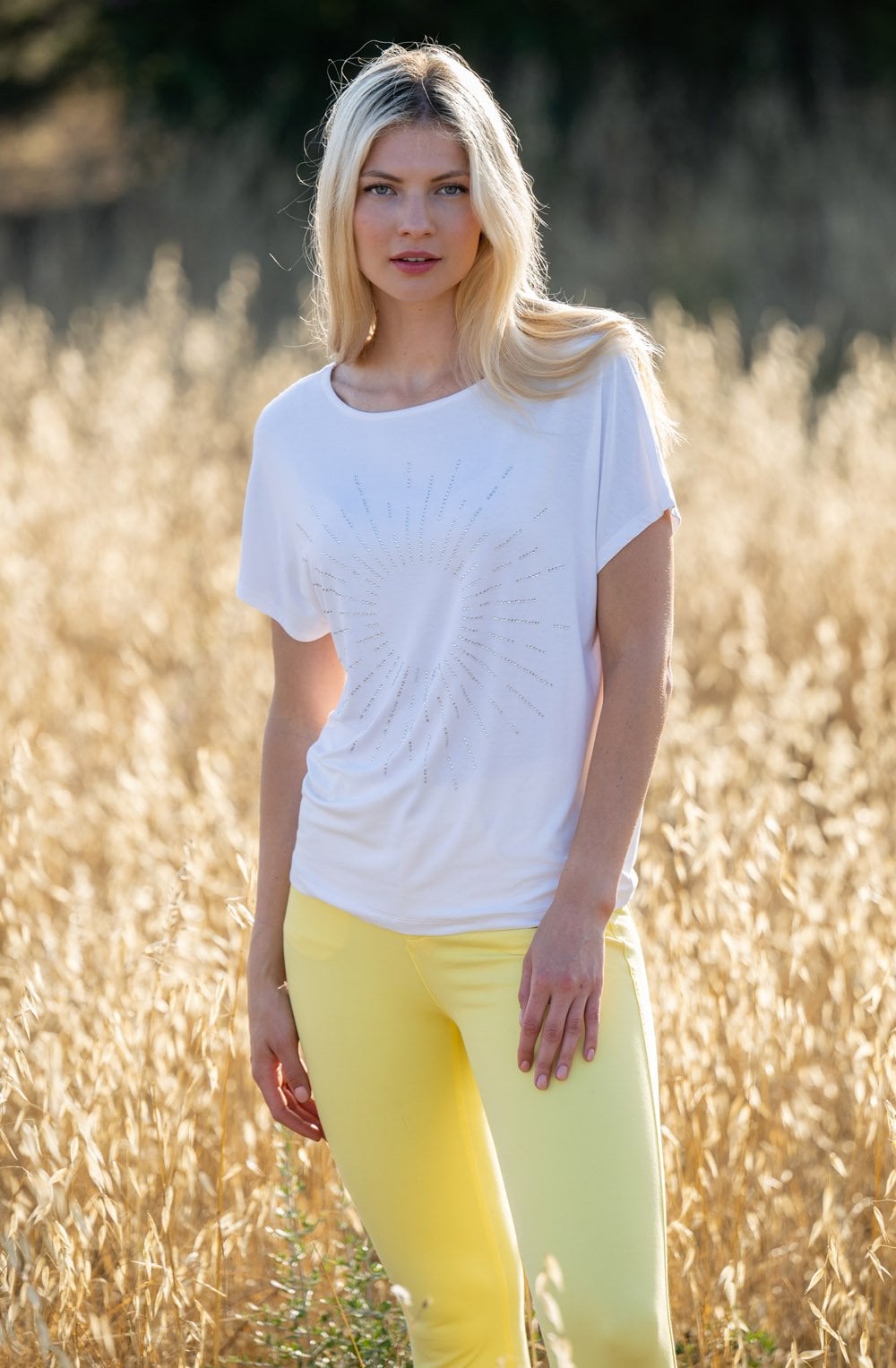 White Sparkle Sunshine T Shirt