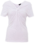 White Twisted Knot T Shirt