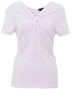 White Twisted Knot T Shirt