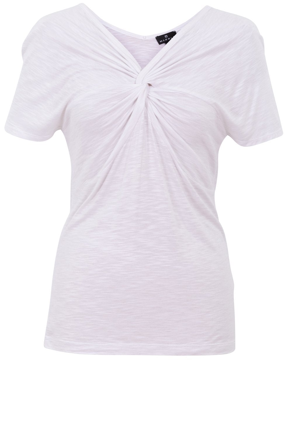 White Twisted Knot T Shirt