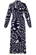 Wrap Over Spot Design Dress