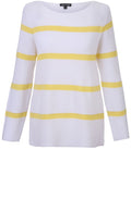 Yellow & White Striped Jumper