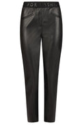 Black Faux Leather Trousers