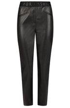 Black Faux Leather Trousers