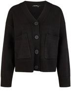 Black Patch Pocket Box Fit Cardigan