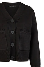 Black Patch Pocket Box Fit Cardigan