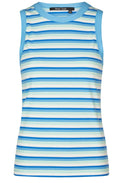 Blue Green Striped Tank Top