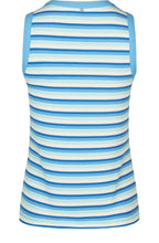 Blue Green Striped Tank Top