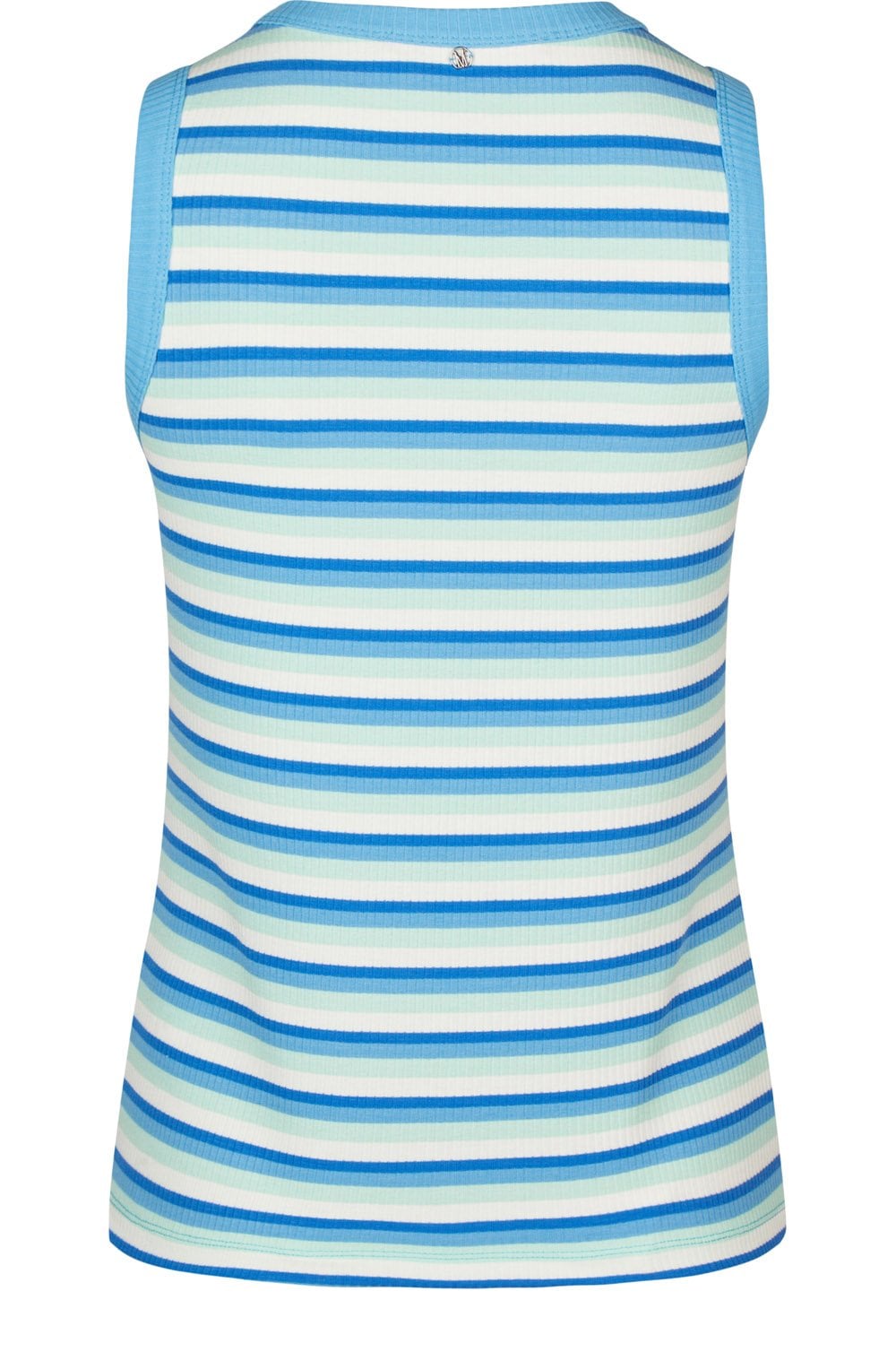Blue Green Striped Tank Top