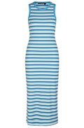 Blue Green Tank Top Midi Dress