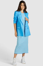 Blue Green Tank Top Midi Dress