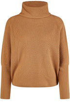 Camel Relaxed Turtle Neck Jumper