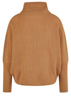 Camel Relaxed Turtle Neck Jumper