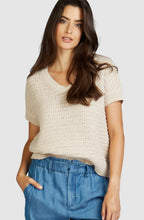 Dark Dune Textured V Neck Sweater