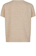 Dark Dune Textured V Neck Sweater