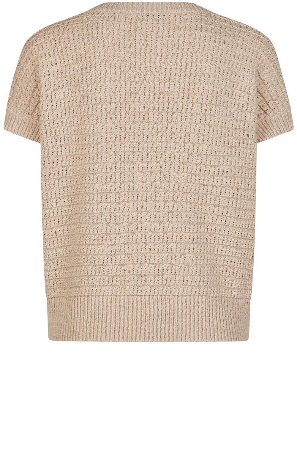 Dark Dune Textured V Neck Sweater