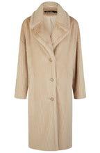 Light Camel Faux Fur Coat