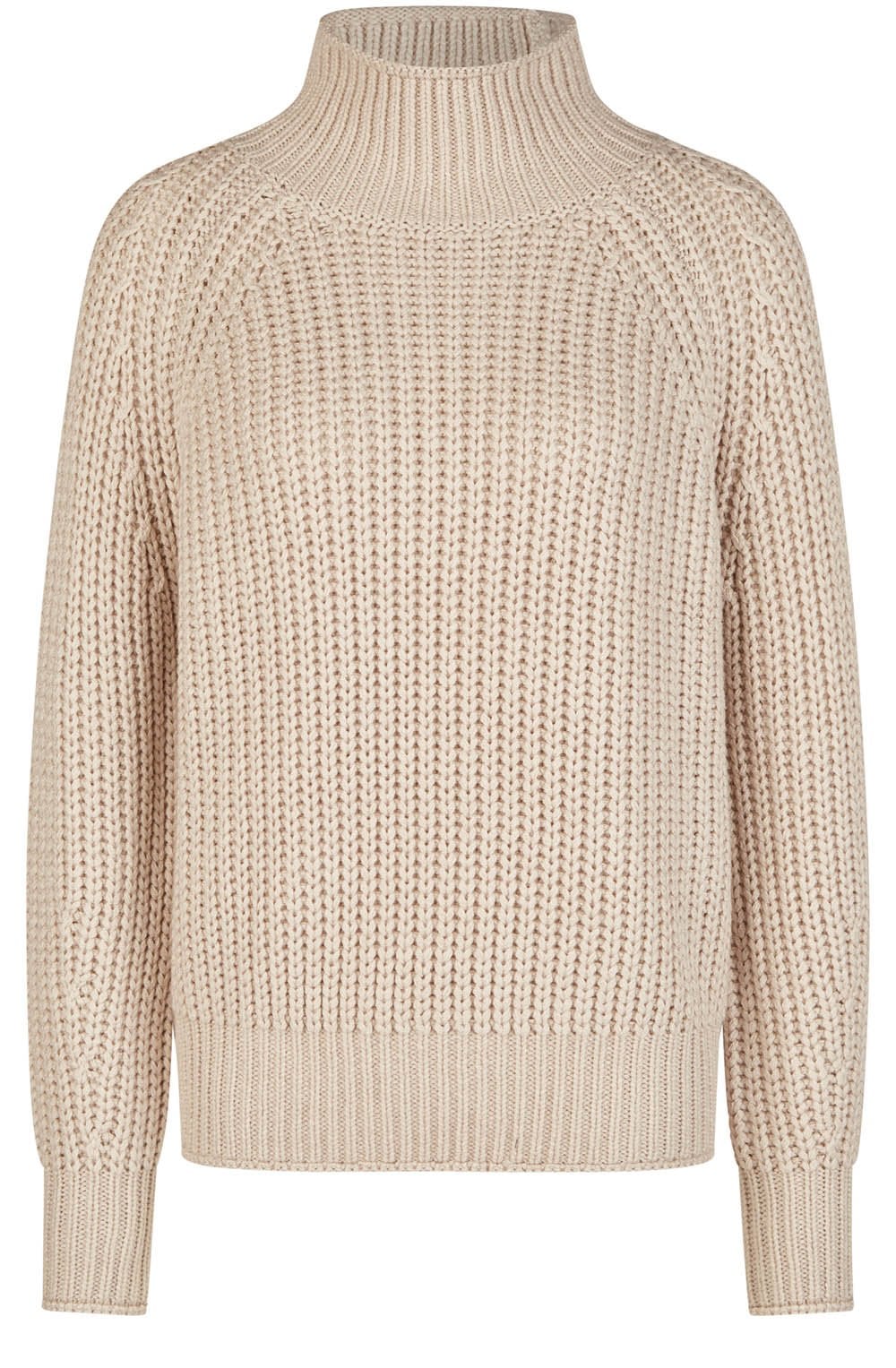 Light Taupe Chunky Knit Relaxed Jumper