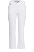 Off White Frayed Hem Boyfriend Jeans